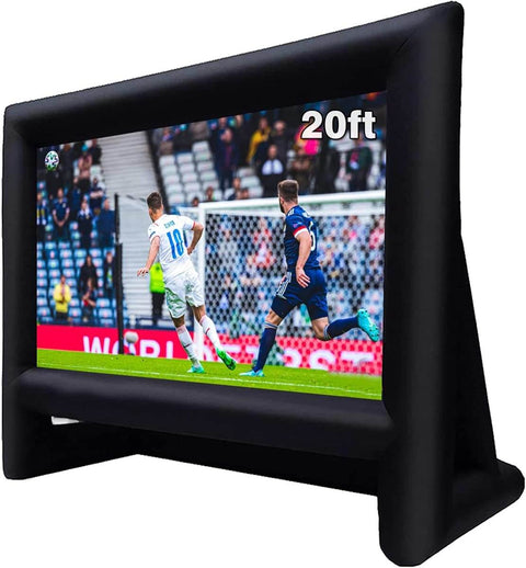 20 Feet Inflatable Movie Screen Outdoor Theater Blow Up Projection Screen Front & Rear Projection
