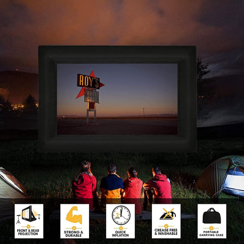 20 Feet Inflatable Outdoor and Indoor Theater Projector Screen Front & Rear Projection