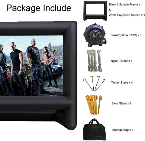24 Feet Inflatable Outdoor Indoor Projector Movie Screen