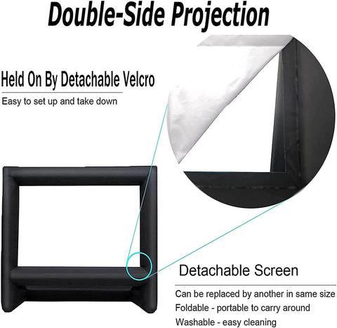 24 Feet Inflatable Outdoor Indoor Projector Movie Screen