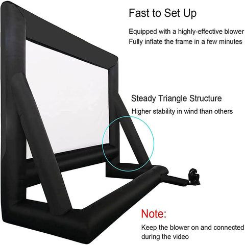 24 Feet Inflatable Outdoor Indoor Projector Movie Screen